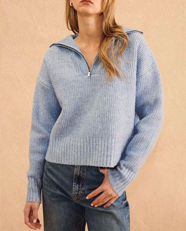 ICE BLUE ALIS KNIT PULLOVER