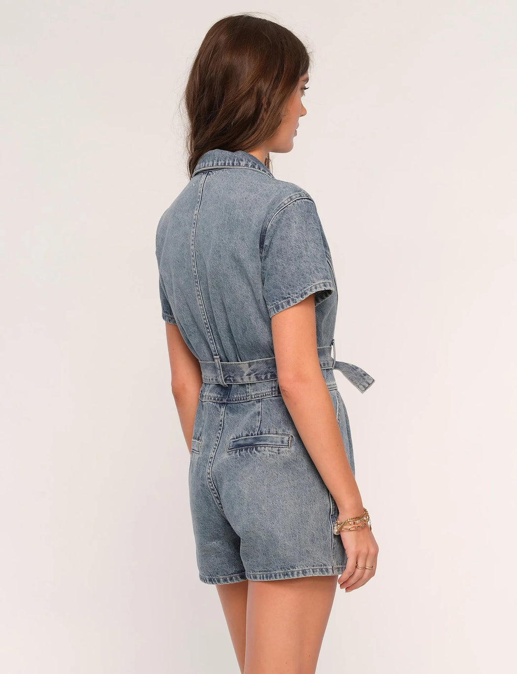 OLIVIA DENIM ROMPER