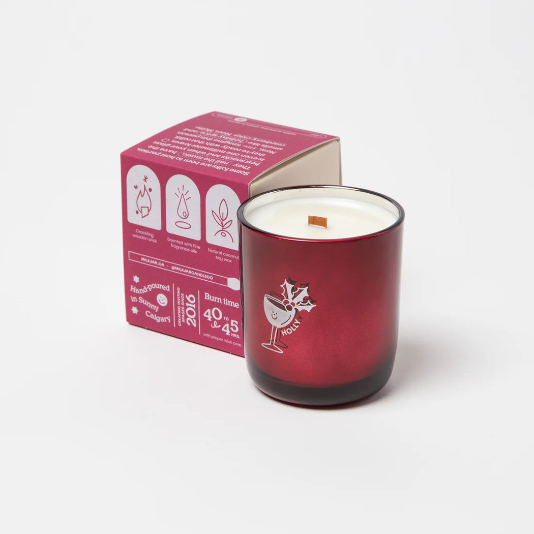 HOLLY MILKJAR CANDLE