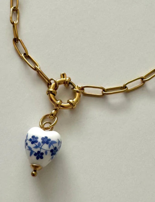 PARISIAN HEART CHARM NECKLACE