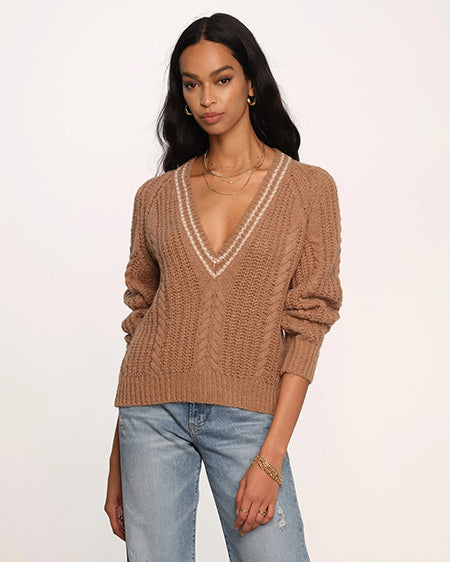 CARMEL FELICIA V-NECK SWEATER